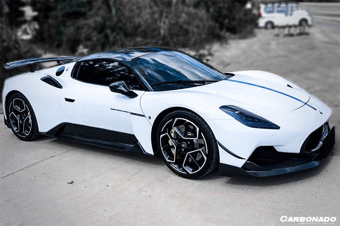 2020 - 2024 Maserati MC20 SVD Style Dry Carbon Fiber Side Skirts