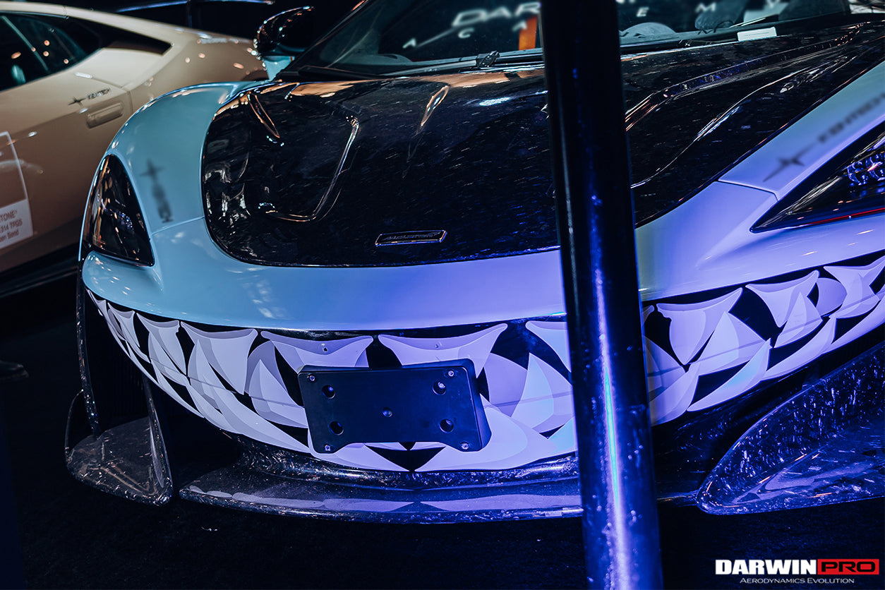 2015 - 2020 McLaren 540C & 570S Carbon Fiber Front Bumper Lip With Undertray