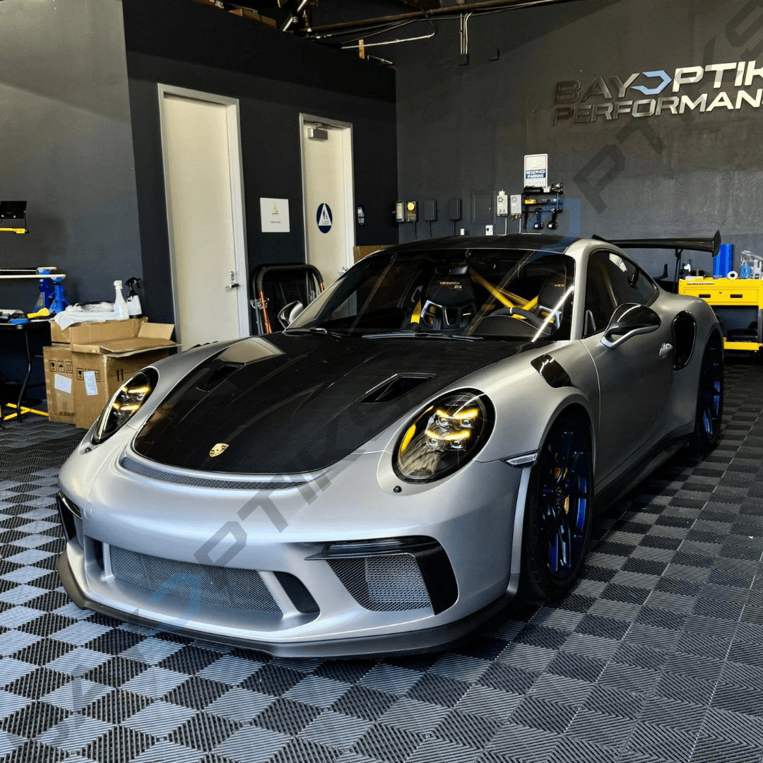 Porsche 991.1 991.2 911 992.2 Style Yellow/White Dual-Color DRL HD Matrix LED Headlights 2012–2019