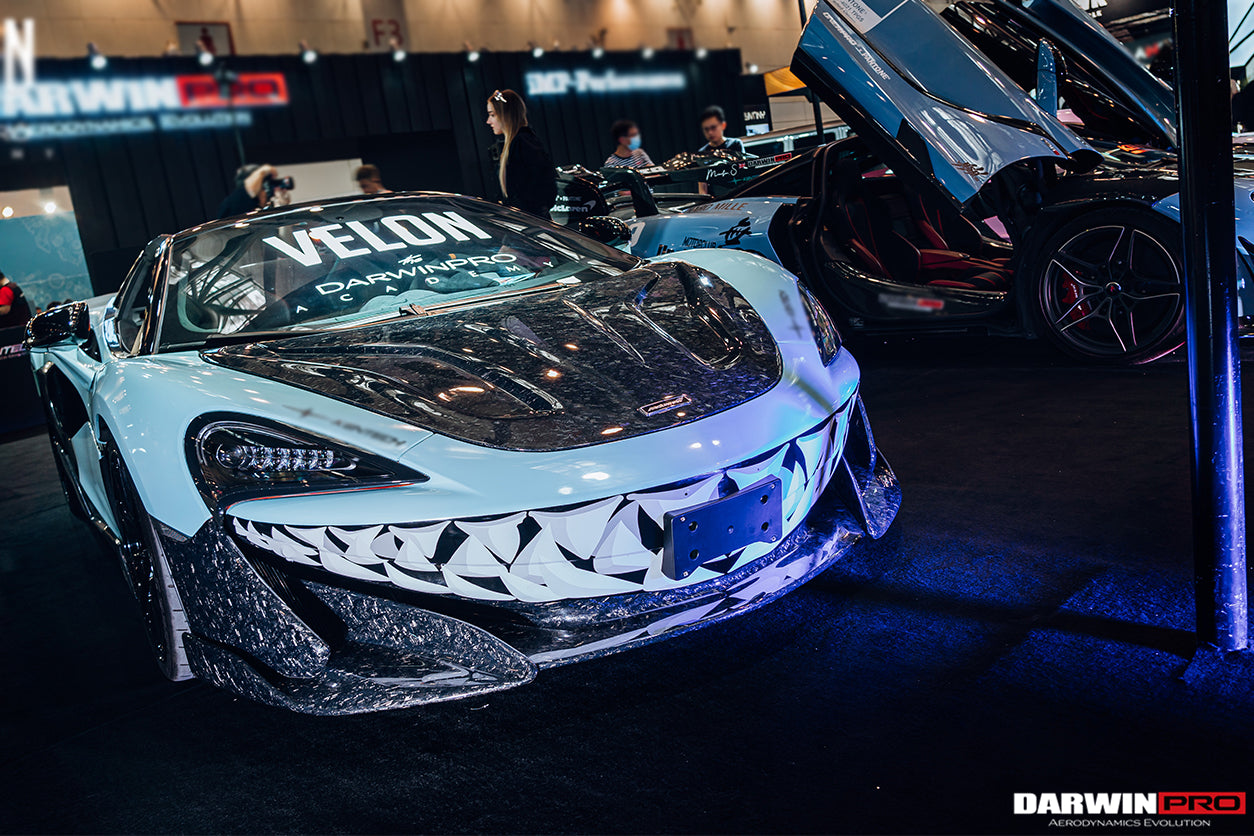 2015 - 2020 McLaren 540C & 570S Carbon Fiber Front Bumper Lip With Undertray