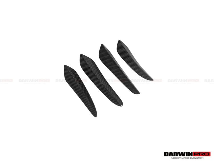 2016 - 2019 Porsche 911 991.2 Turbo S BKSS Style Carbon Fiber Front Canards