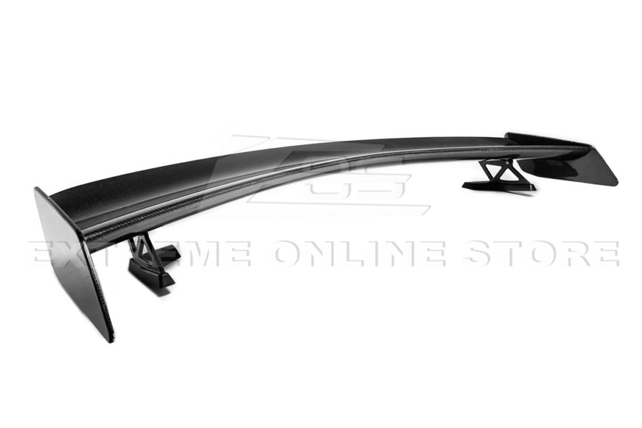 Ford Mustang S550 GT500 Track Pack Style Dry Carbon Fiber Rear High Wing Spoiler 2015-2023
