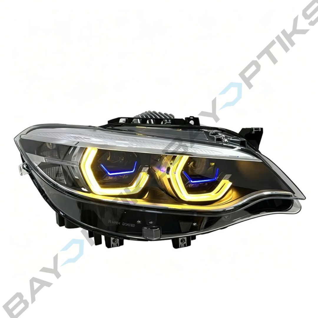 BMW 2 Series F22 Remaban Blue Trim Style Dual Projector Headlights 2014-2021