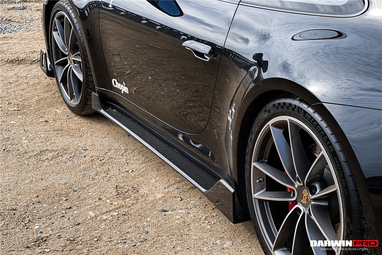 2019 - 2023 Porsche 911 992 Carrera S & 4 & 4S & Targa & Cabriolet BKSS Style Side Skirts