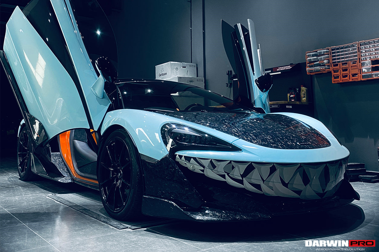 2015 - 2020 McLaren 540C & 570S Carbon Fiber Front Bumper Lip With Undertray