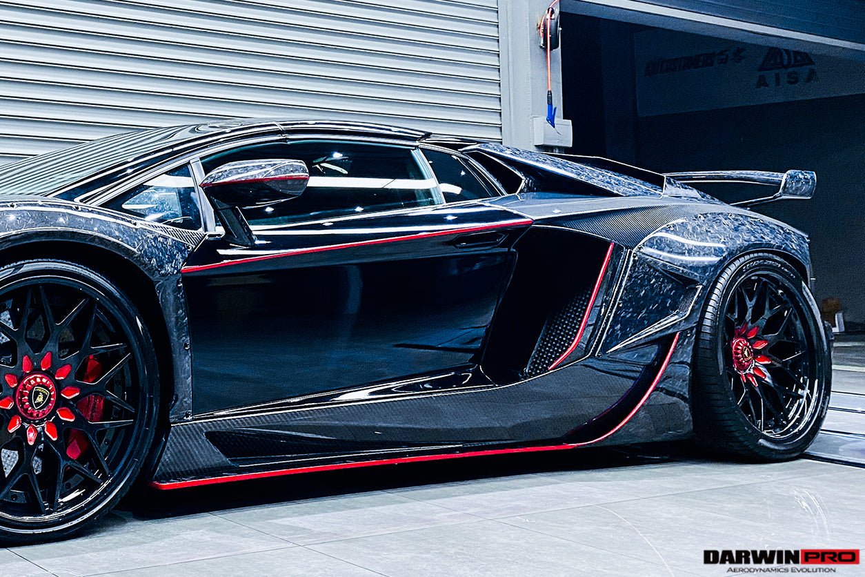 2011 - 2016 Lamborghini Aventador LP700 LP720 LP750 SVJ SV Coupe & Roadster Dry Carbon Fiber Mirror Housing Replacement