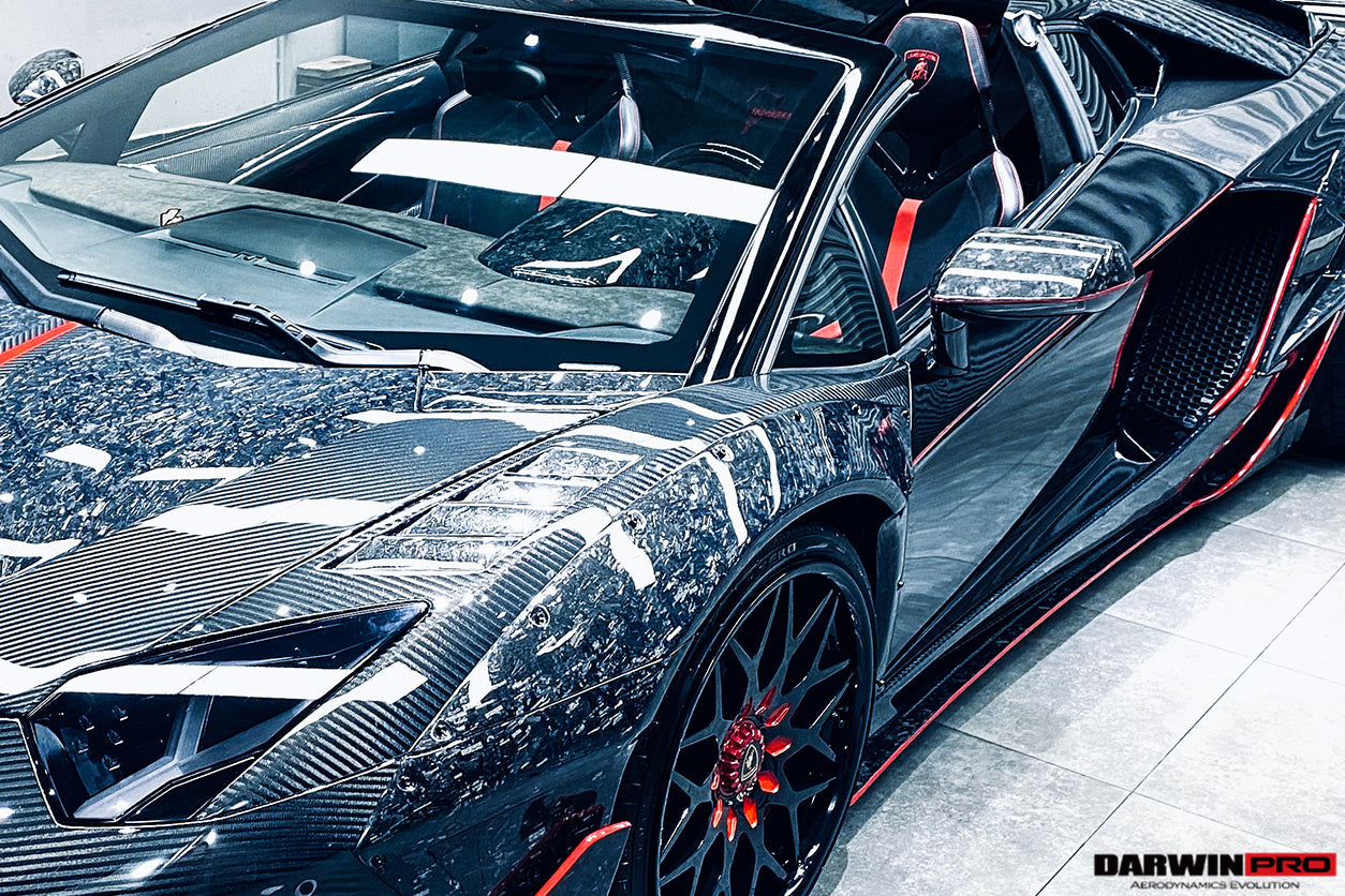 2011 - 2016 Lamborghini Aventador LP700 LP720 LP750 SVJ SV Coupe & Roadster Dry Carbon Fiber Mirror Housing Replacement