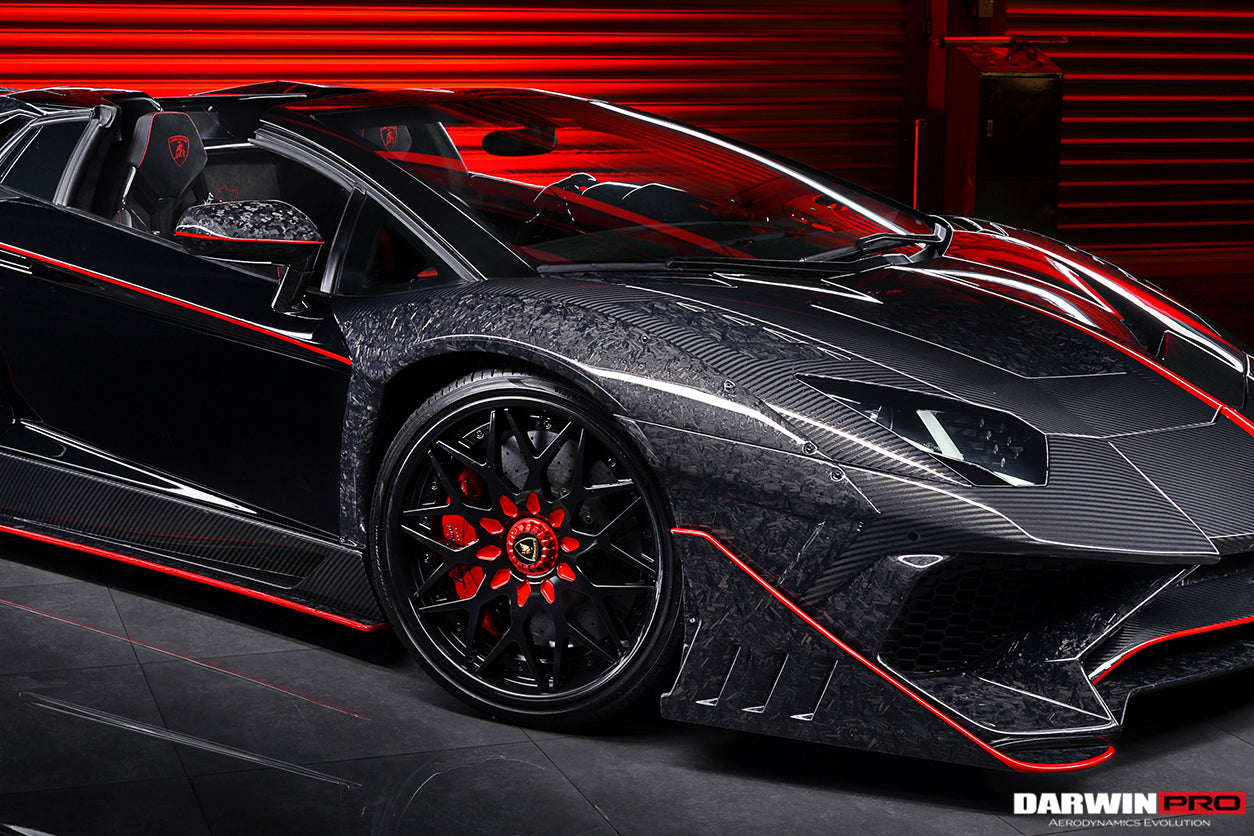 2011 - 2016 Lamborghini Aventador LP700 LP720 LP750 SVJ SV Coupe & Roadster Dry Carbon Fiber Mirror Housing Replacement