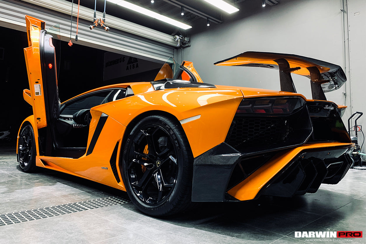 2011 - 2016 Lamborghini Aventador LP700 LP740 Coupe & Roadster SV Style Rear Bumper