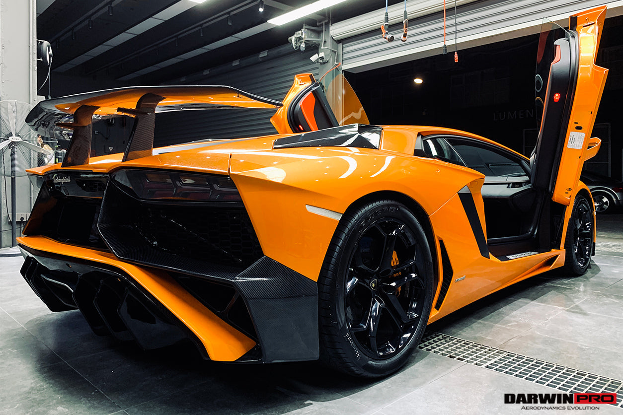 2011 - 2016 Lamborghini Aventador LP700 LP740 Coupe & Roadster SV Style Rear Bumper