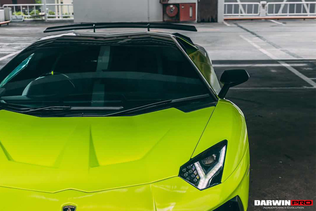 2011 - 2022 Lamborghini Aventador LP700 LP750 LP740 LP720 LP780 Coupe & Roadster SV Style Trunk Wing