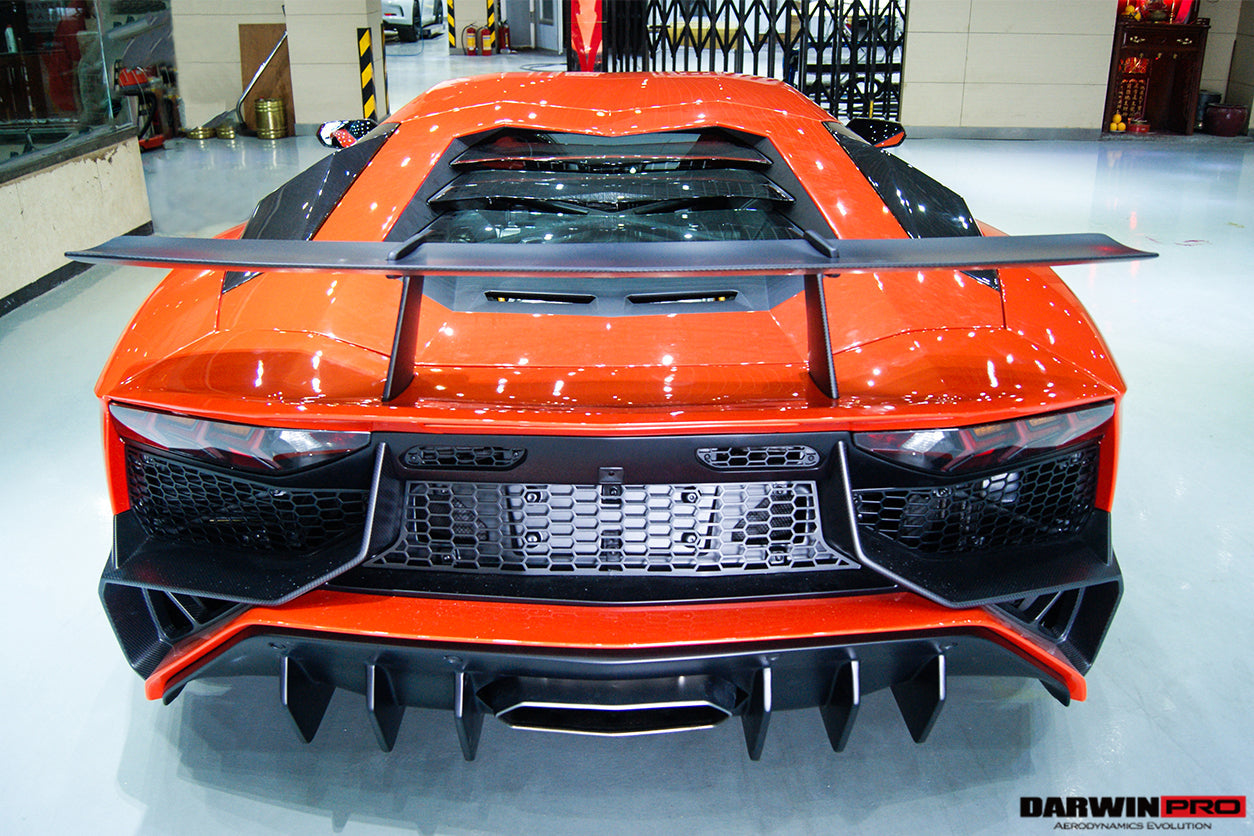 2011 - 2016 Lamborghini Aventador LP700 LP740 Coupe & Roadster SV Style Rear Bumper
