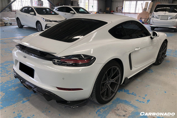 2017 - 2023 Porsche 718 Cayman/Boxster AM Style Carbon Fiber Side Skirts