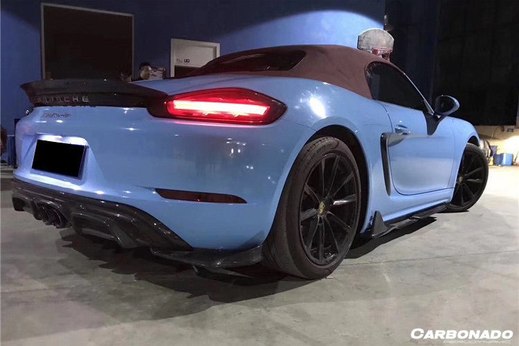 2017 - 2023 Porsche 718 Cayman/Boxster AM Style Carbon Fiber Side Skirts