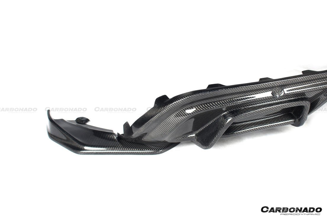 2017 - 2023 Porsche 718 Cayman & Boxster AM Style Carbon Fiber Rear Lip with Caps