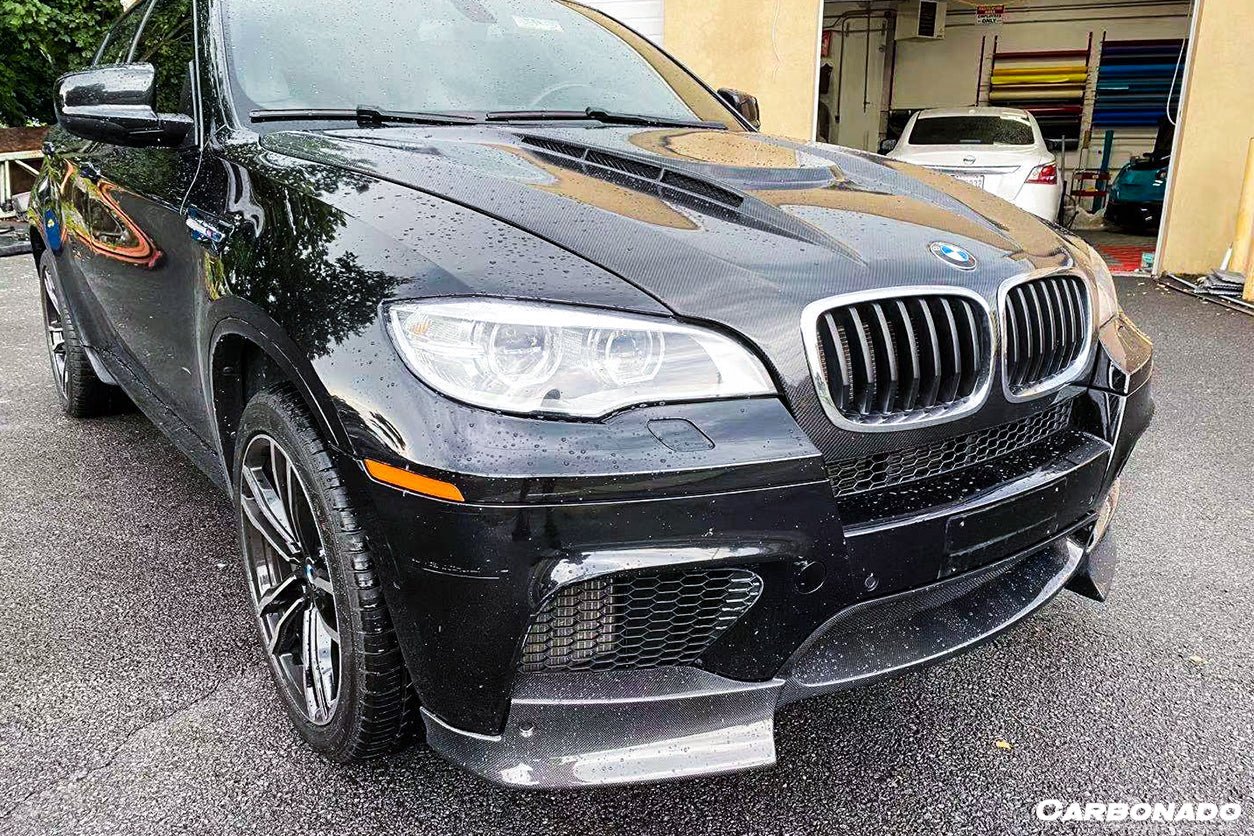 2009-2014 BMW E70 E71 X5M X6M AK Style Carbon Fiber Front Lip