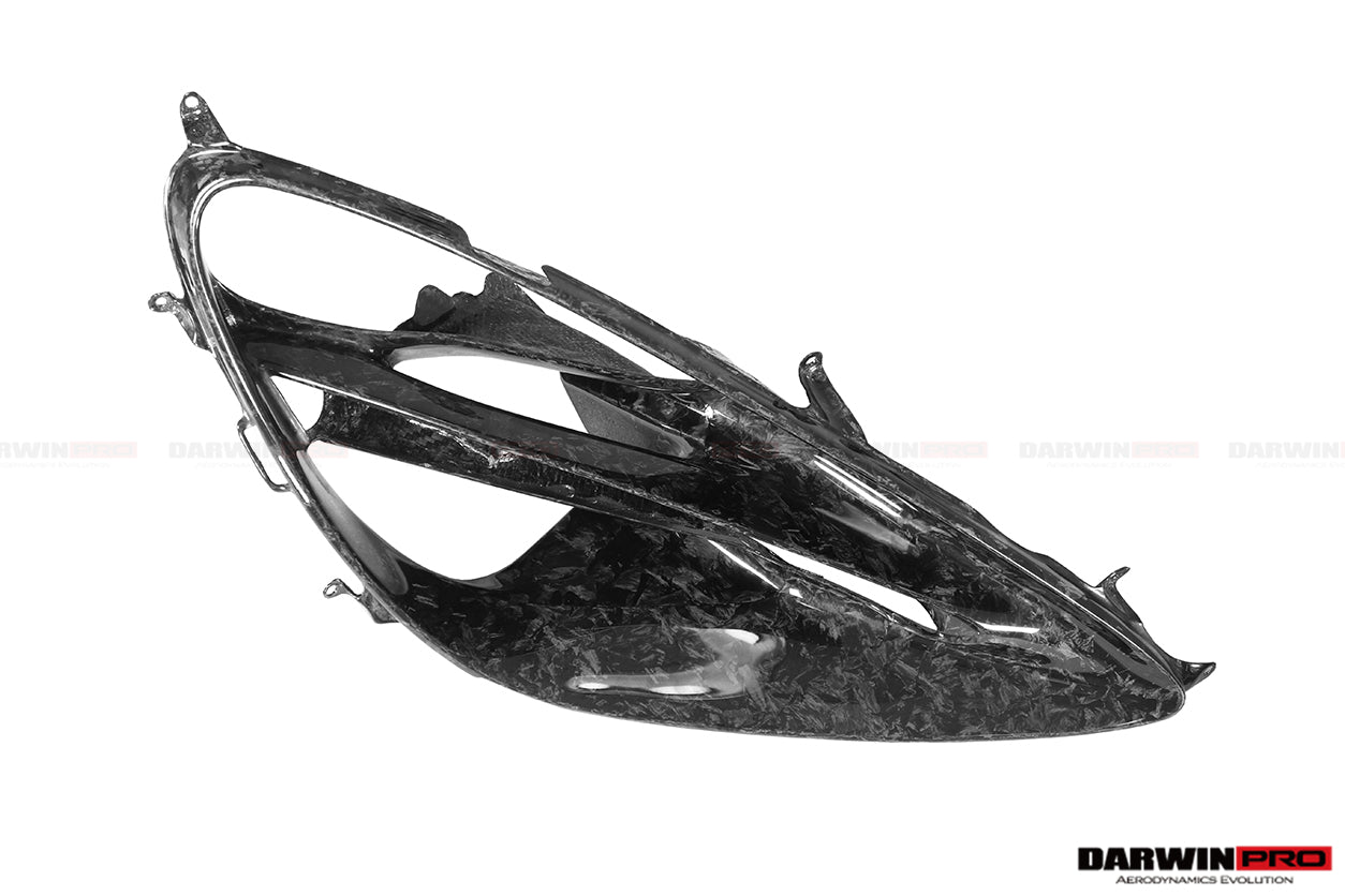 2017 - 2020 McLaren 720S Dry Carbon Fiber Headlight Inserts Trim Replacement