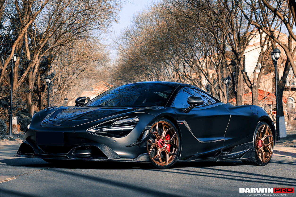 2017 - 2021 McLaren 720s Se²NWB Style Carbon Fiber Front Bumper Canards