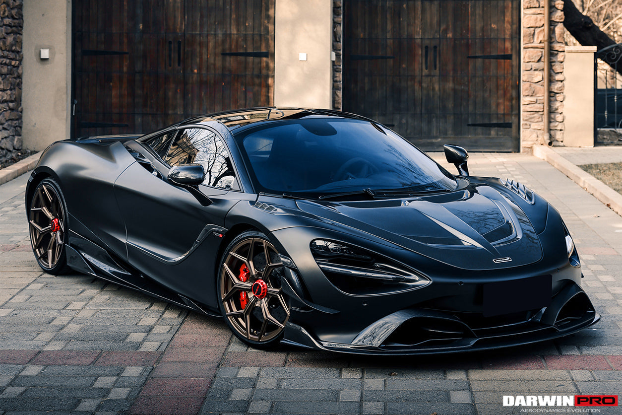 2017 - 2021 McLaren 720s Se²NWB Style Carbon Fiber Front Bumper Canards