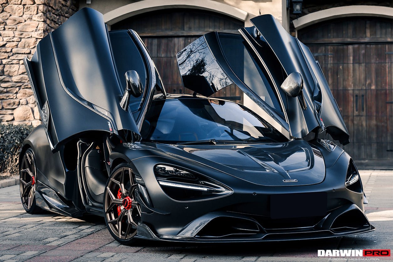 2017 - 2021 McLaren 720S Se²NWB Style Carbon Fiber Front Bumper Canards
