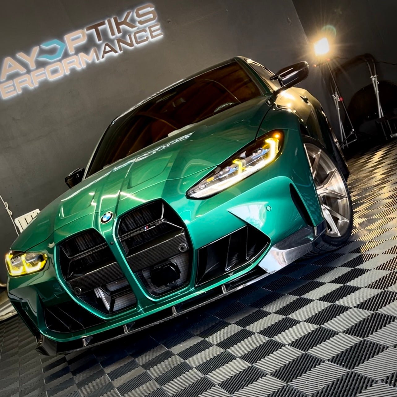 BMW G80/G82 M3/M4 Carbon Fiber Front Bumper Duct Vents (V2 Dual Slats)