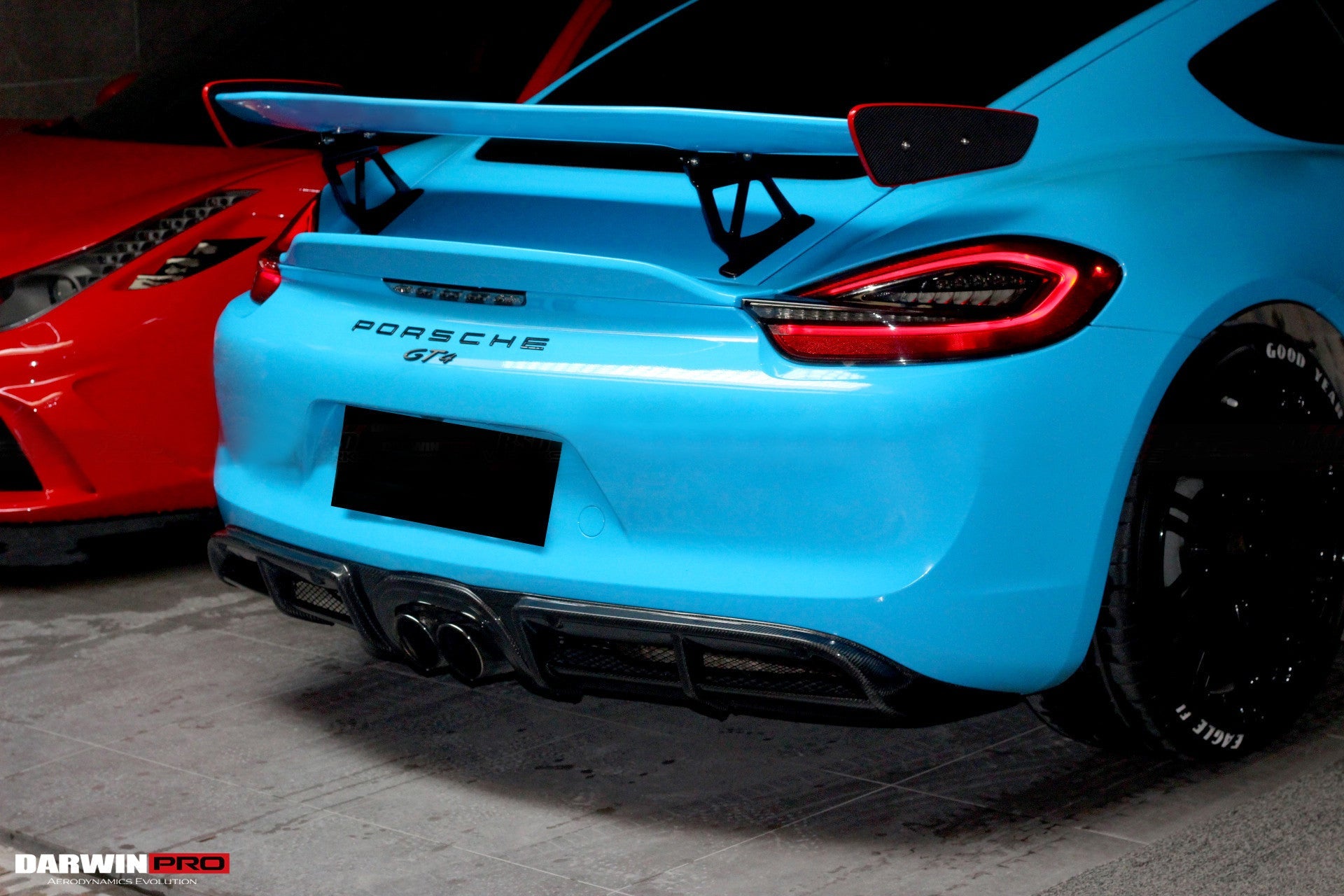 2012 - 2016 Porsche 981 Boxster/Cayman GT4 Style Carbon Fiber Rear Diffuser