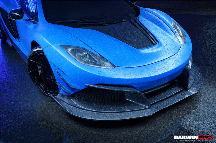 2011 - 2014 McLaren MP4 12C Rebel Performance Style Partial Carbon Fiber Front Bumper w/ Lip