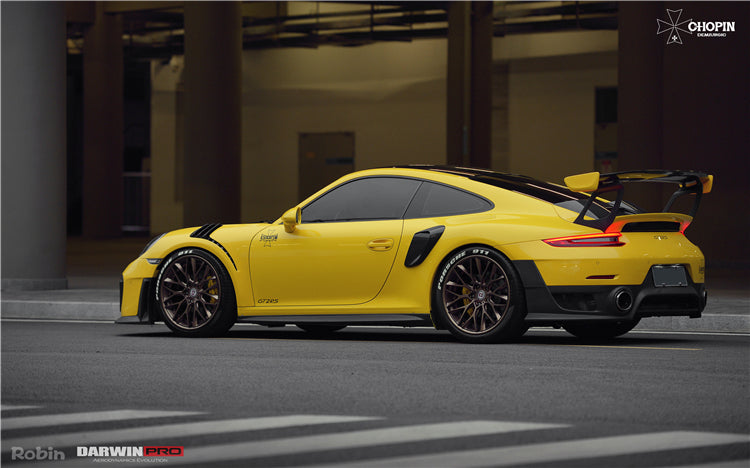 2012 - 2015 Porsche 991.1 Carrera/S GT2RS Style Carbon Fiber Side Skirts