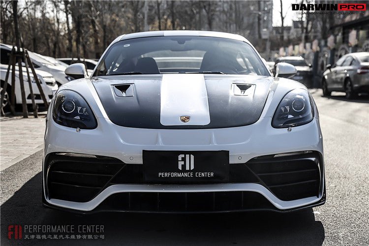 2012 - 2024 Porsche 718 & 981 Cayman & Boxster GT2RS Style Carbon Fiber Hood