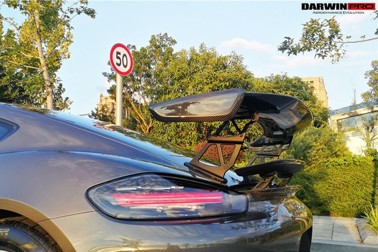 2016 - 2024 Porsche 718 Cayman & Boxster BKSS Style Carbon Fiber Trunk Spoiler