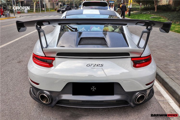 2016 - 2019 Porsche 911 991.2 Carrera & S GT2RS Style Partial Carbon Fiber Rear Bumper