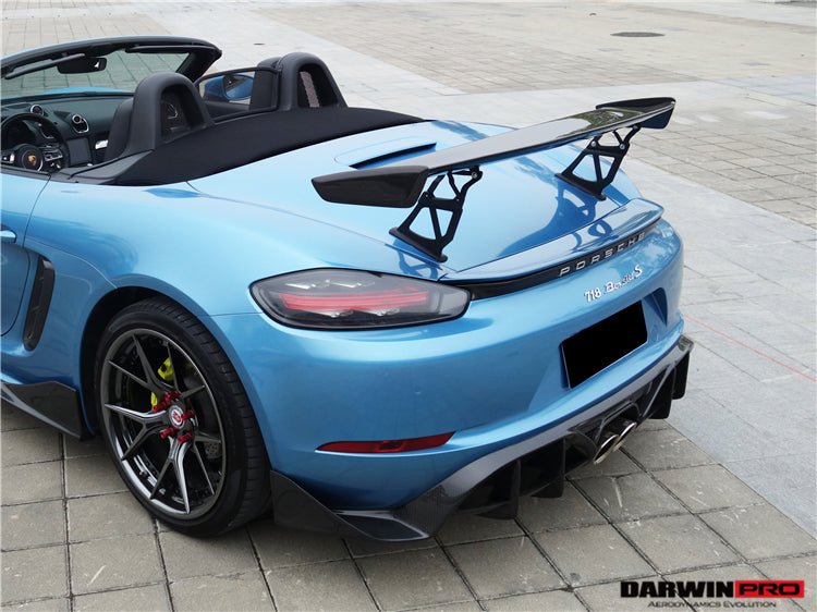 2016 - 2024 Porsche 718 Cayman & Boxster BKSS Style Carbon Fiber Rear Trim