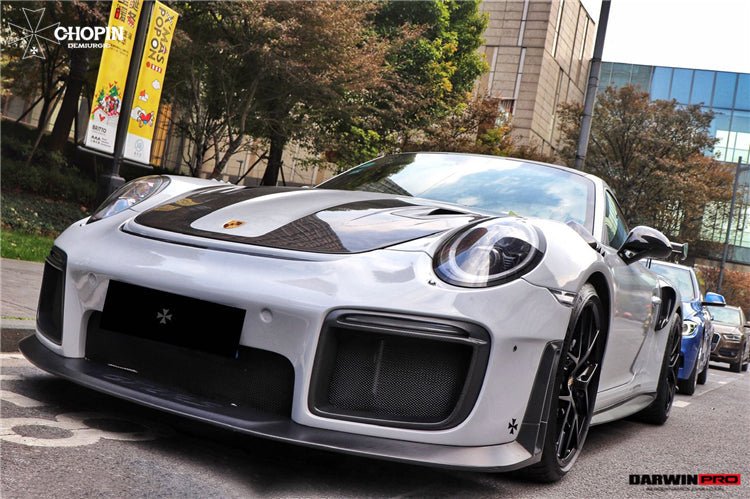 2016 - 2019 Porsche 911 991.2 Carrera &Targa 4 & 4S GT2RS Style Partial Carbon Fiber Front Bumper