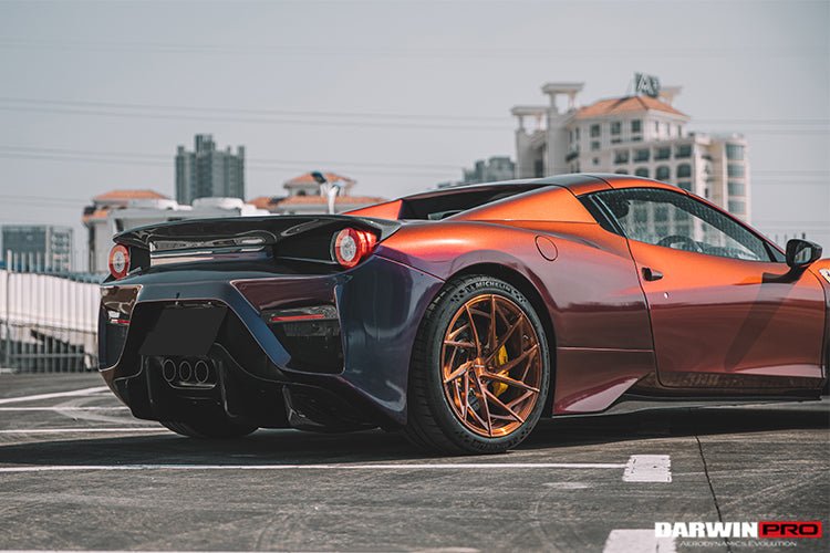 2010 - 2015 Ferrari 458 Spider BKSS Style Partial Carbon Fiber Full Body Kit