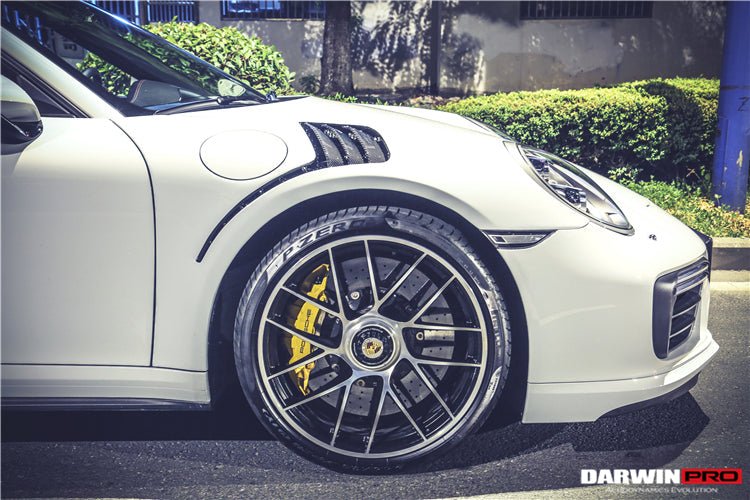 2016-2019 Porsche 911 991.2 Turbo/S GT3RS Style Partial Carbon Fiber Fender - DarwinPRO Aerodynamics