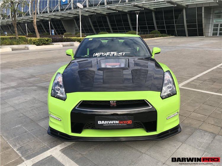 2012 - 2016 Nissan GTR R35 DBA NSM Style Partial Carbon Fiber Front Lip