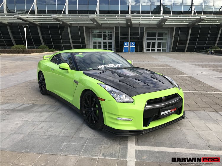 2012 - 2016 Nissan GTR R35 DBA NSM Style Partial Carbon Fiber Front Lip