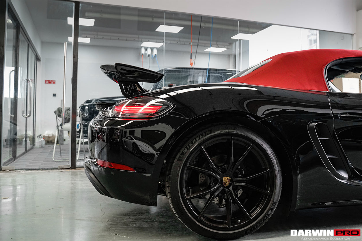 2016 - 2024 Porsche 718 Cayman & Boxster BKSS Style Carbon Fiber Trunk Spoiler