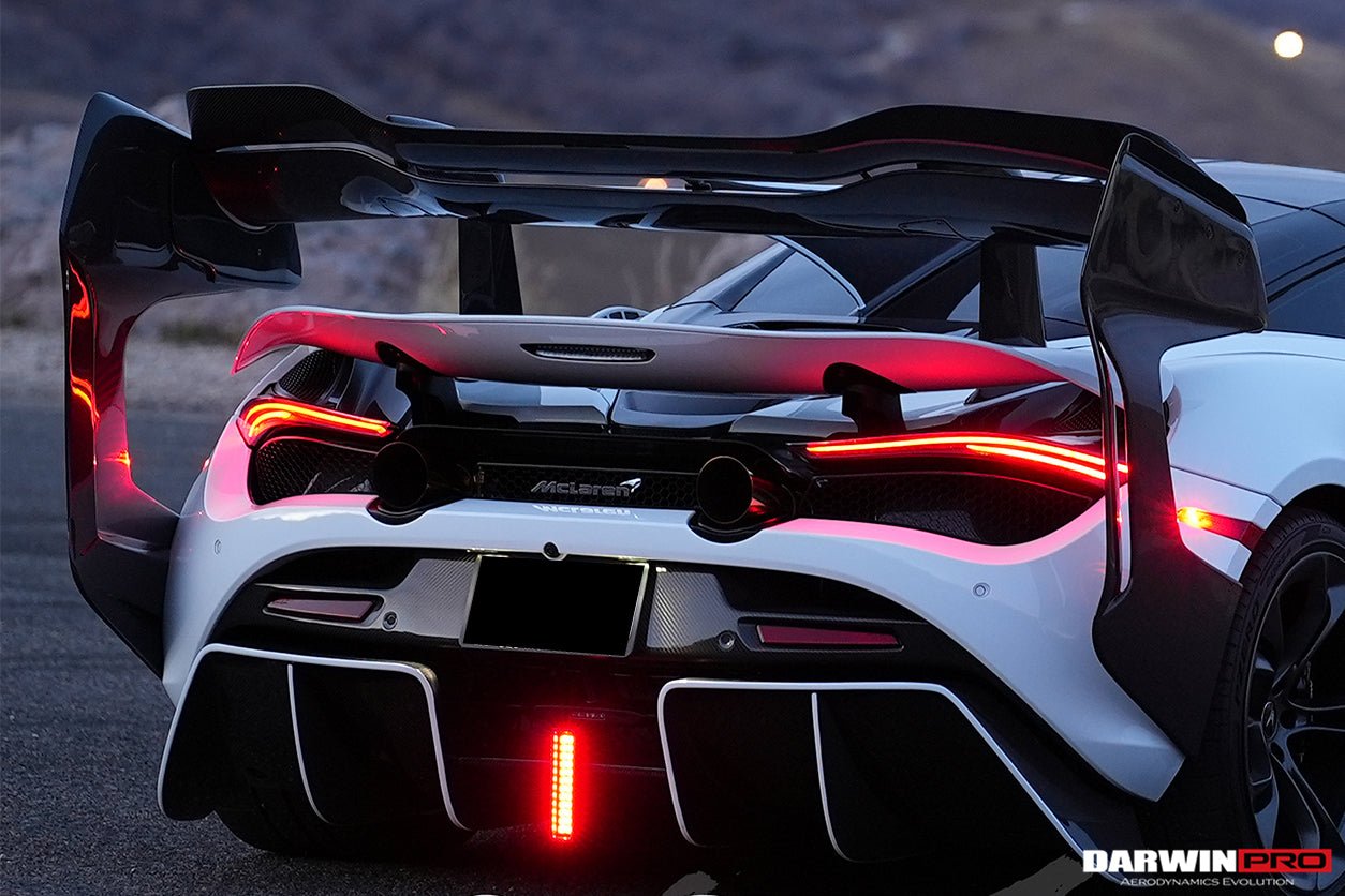 2017 - 2022 McLaren 720S Se²GTR Style Trunk Wing with Side Winglets