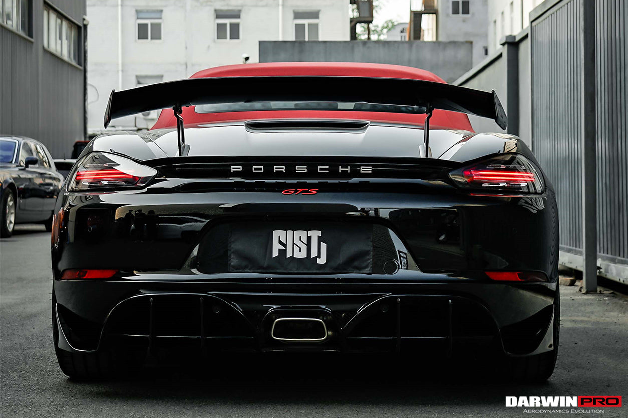 2016 - 2024 Porsche 718 Cayman & Boxster BKSS Style Carbon Fiber Trunk Spoiler