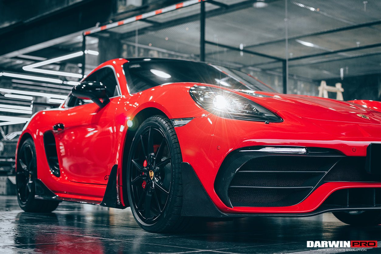 Porsche 718 Cayman & Boxster Stuttmate Carbon Fiber Front Bumper (2016-2020)