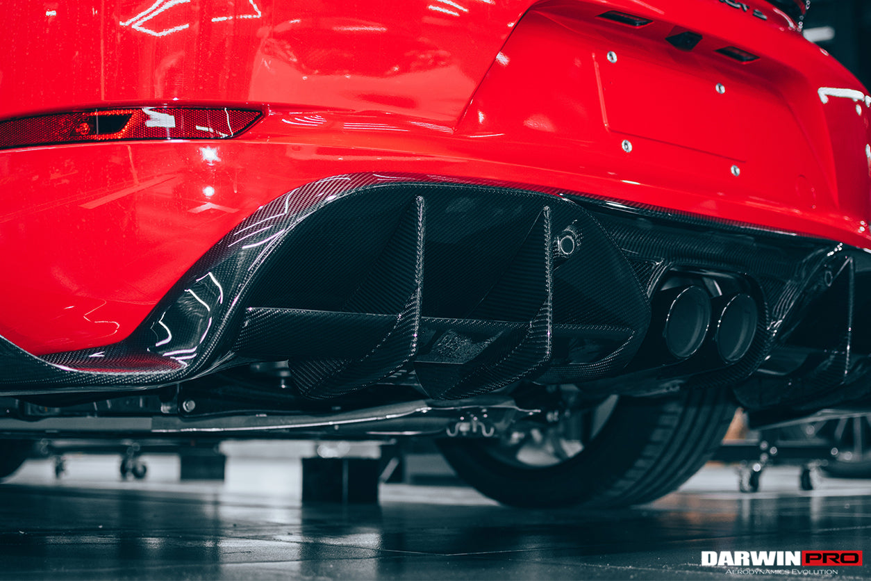 2016 - 2024 Porsche 718 Cayman & Boxster Stuttmate Carbon Fiber Rear Diffuser