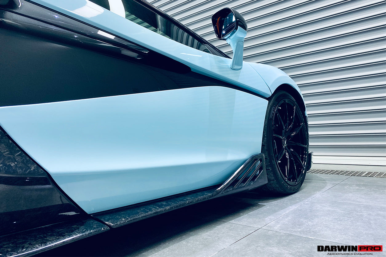 2015 - 2021 McLaren 600lt 540C 570S BKSS Style Cabon Fiber Side Skirts Under Board