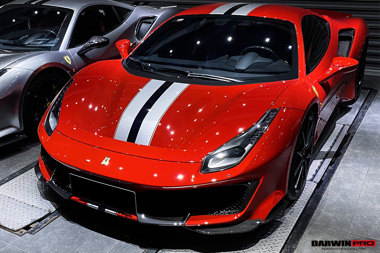 2018 - 2022 Ferrari 488 Pista Partial Carbon Fiber Front Bumper