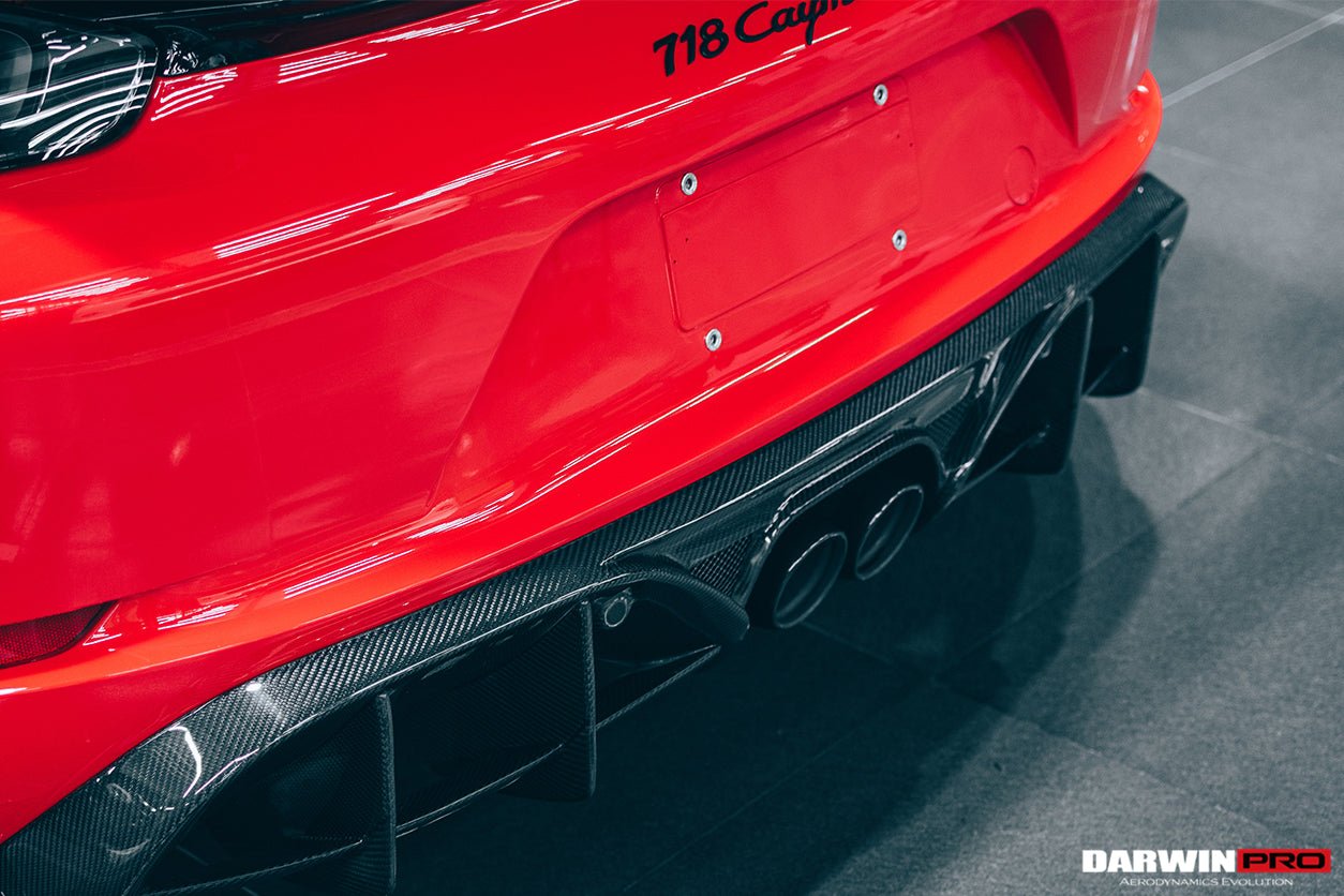2016 - 2024 Porsche 718 Cayman & Boxster Stuttmate Carbon Fiber Rear Diffuser