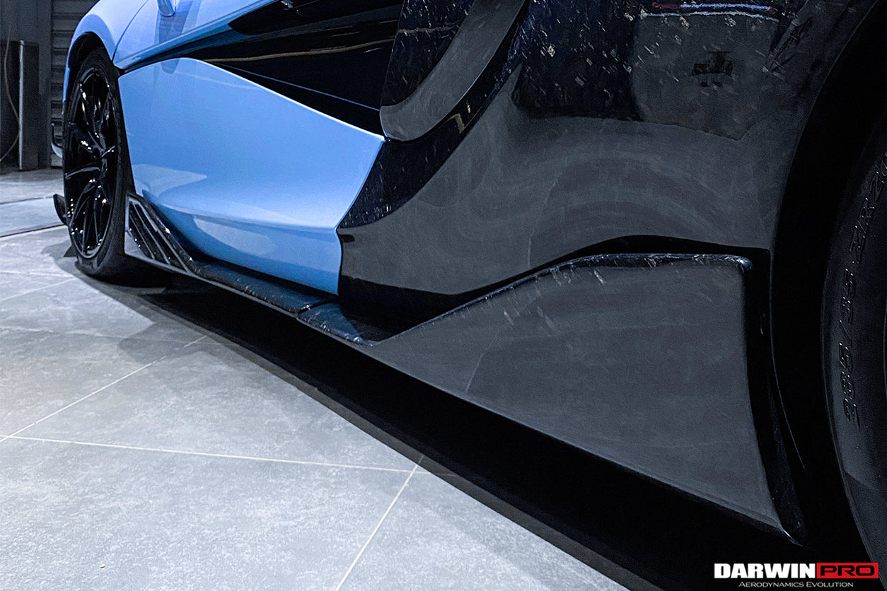2015 - 2021 McLaren 600lt 540C 570S BKSS Style Cabon Fiber Side Skirts Under Board