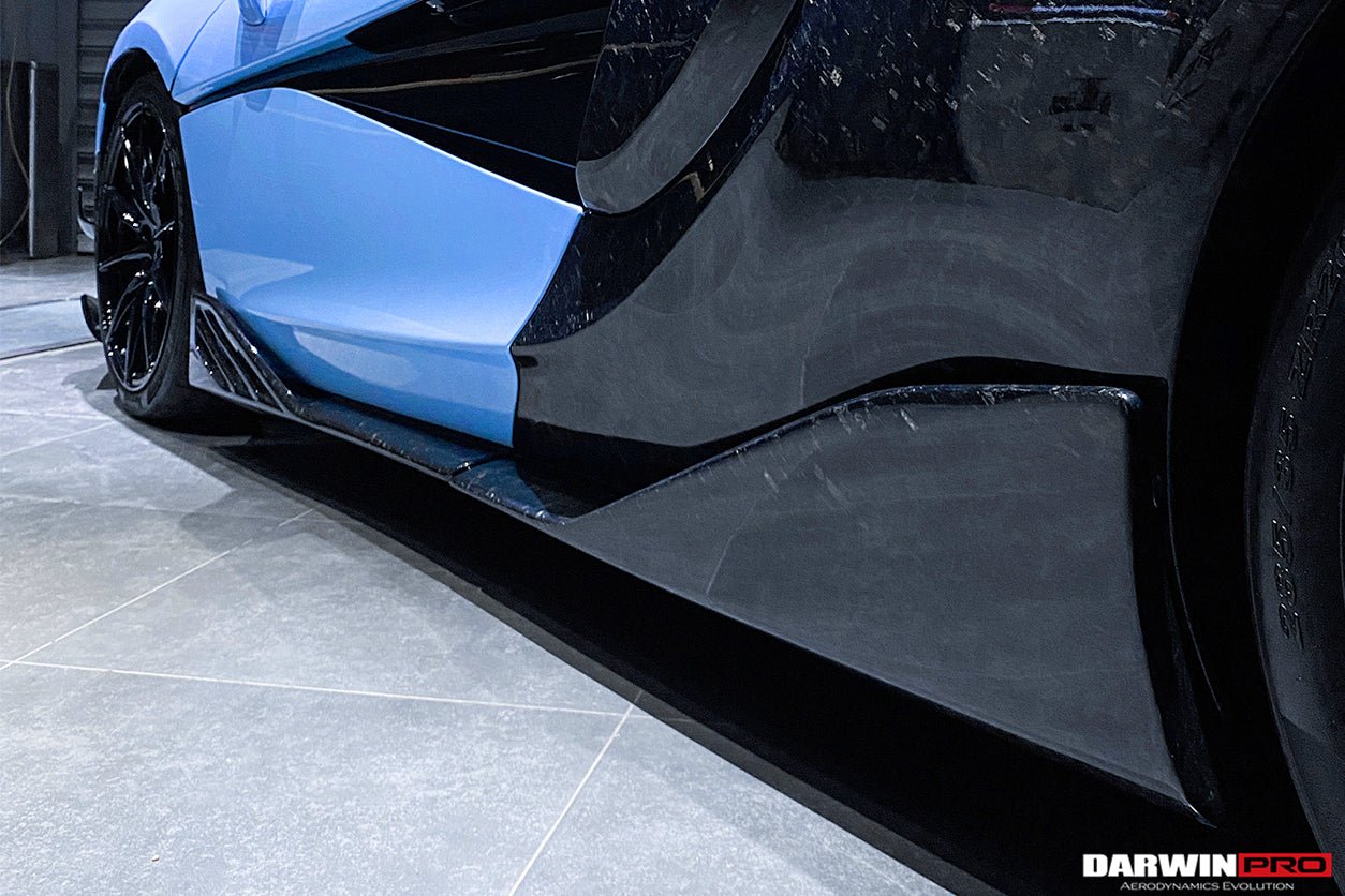 2015 - 2021 McLaren 600lt 540C 570S BKSS Style Cabon Fiber Side Skirts Under Board