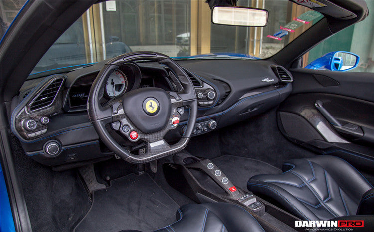 2015 - 2020 Ferrari 488 GTB/Spyder Dry Carbon Fiber Bridge  Control