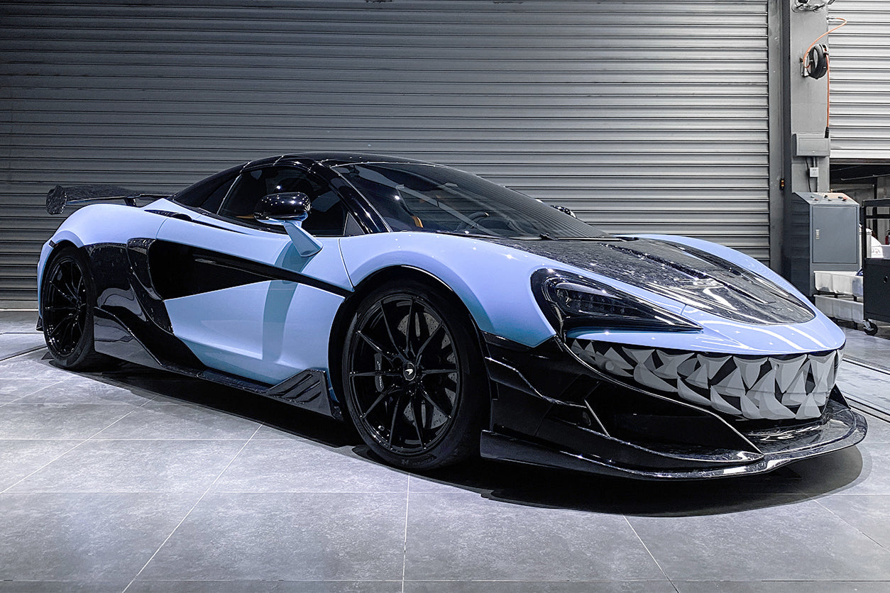 2015 - 2021 McLaren 600lt 540C 570S BKSS Style Cabon Fiber Side Skirts Under Board