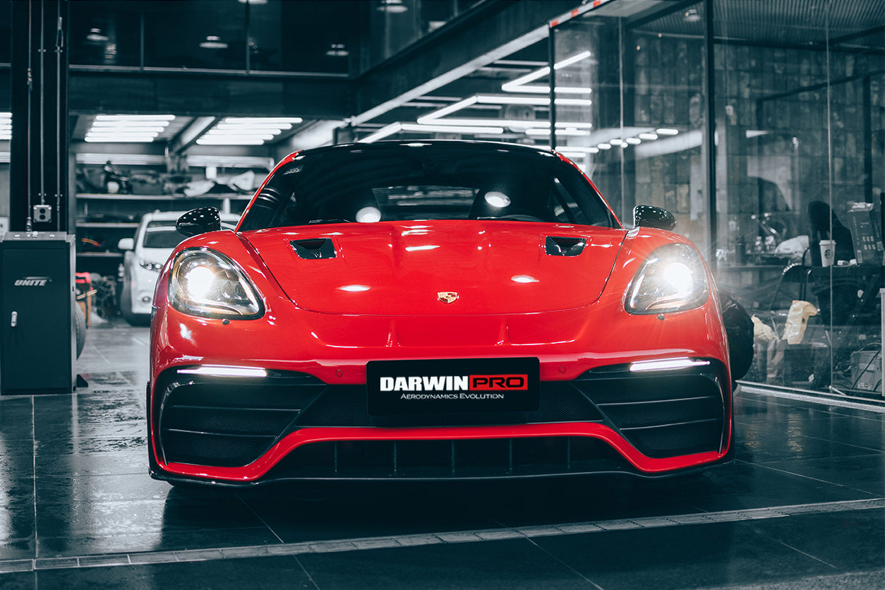 2016 - 2020 Porsche 718 Cayman & Boxster Stuttmate Part Carbon Fiber Front Bumper